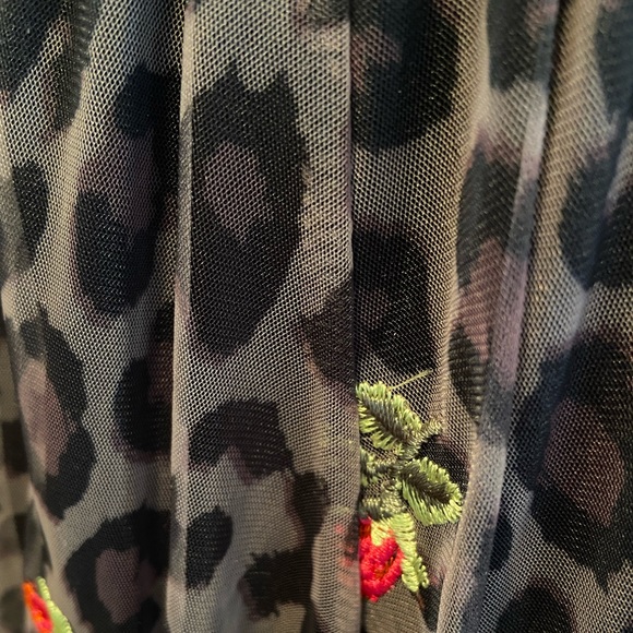 Torrid’s Betsy Johnson Black Leopard Skater Mid Dress - Picture 2 of 5